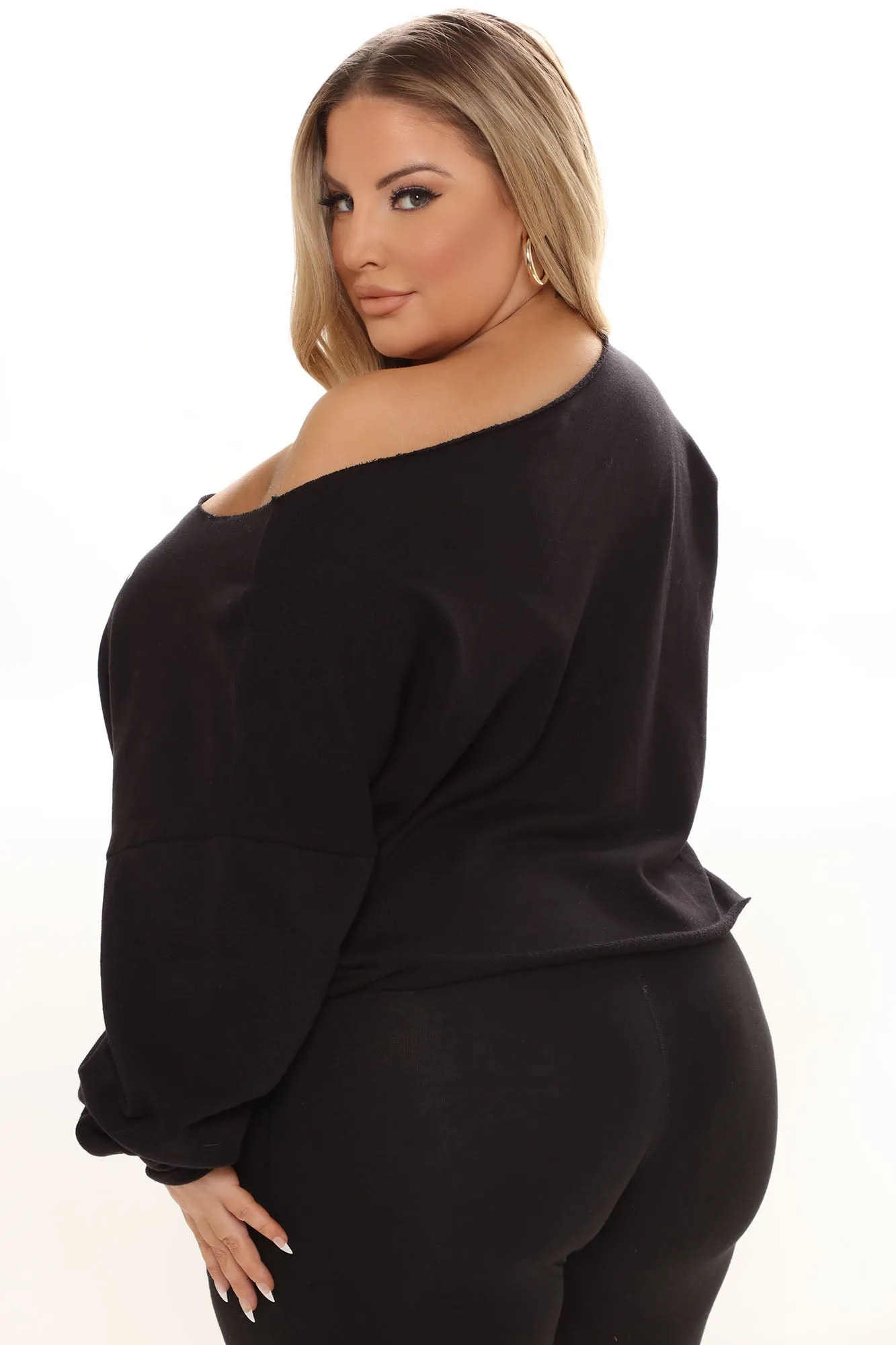 Be The Change Off Shoulder Top - Black