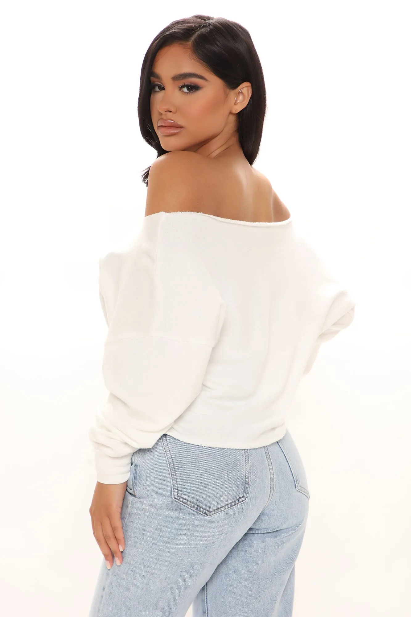 Be The Change Off Shoulder Top - White