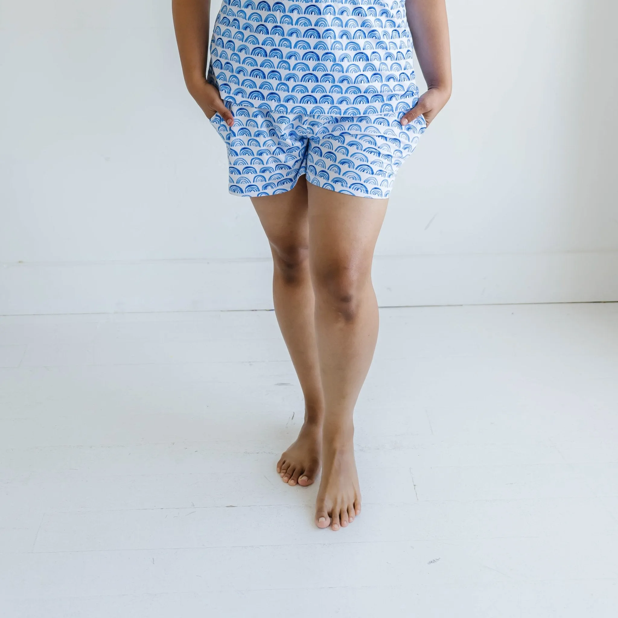 Blue Rainbows Women's Pajama Shorts
