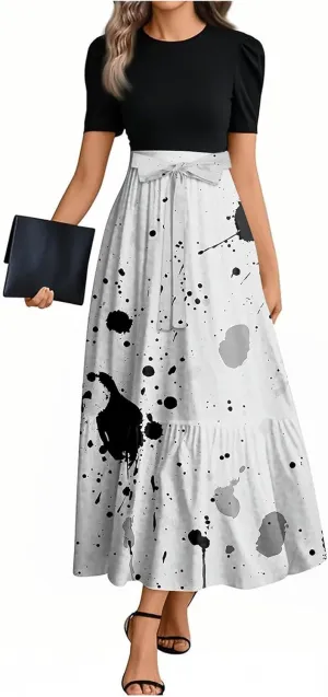 Boho Womens Summer Dresses, Trendy Spring Elegant Beach Vacation Comfy Sundress