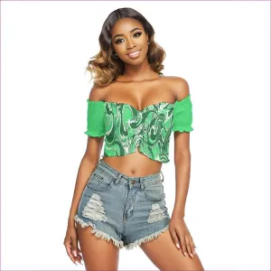 Ivy Womens Off-Shoulder Crop-Top