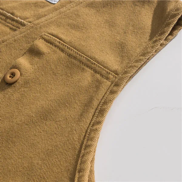 Japanese Retro Multi-pocket Cargo Vest