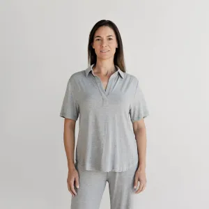 Women's Bamboo Stretch-Knit Short Sleeve Polo