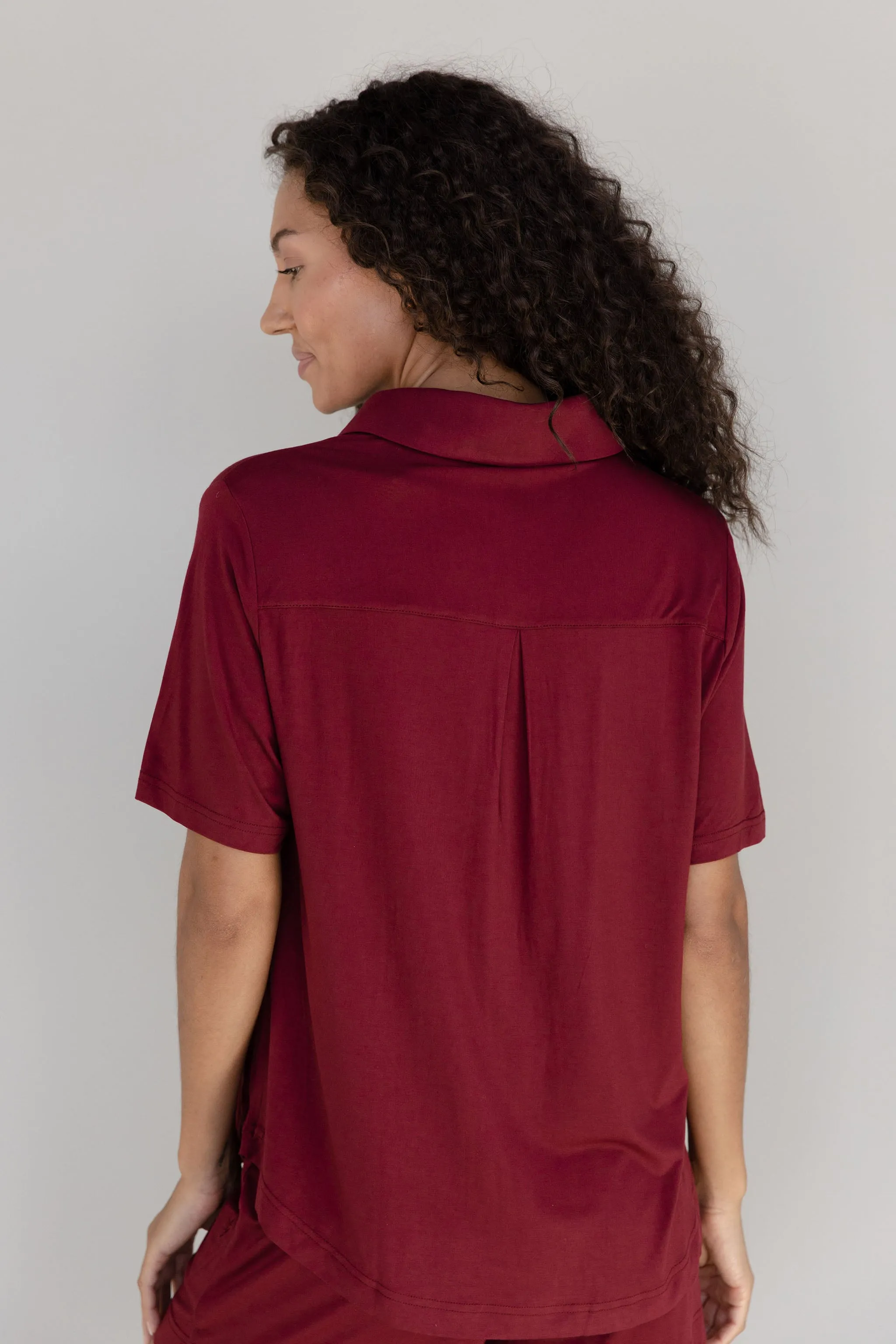 Women's Bamboo Stretch-Knit Short Sleeve Polo