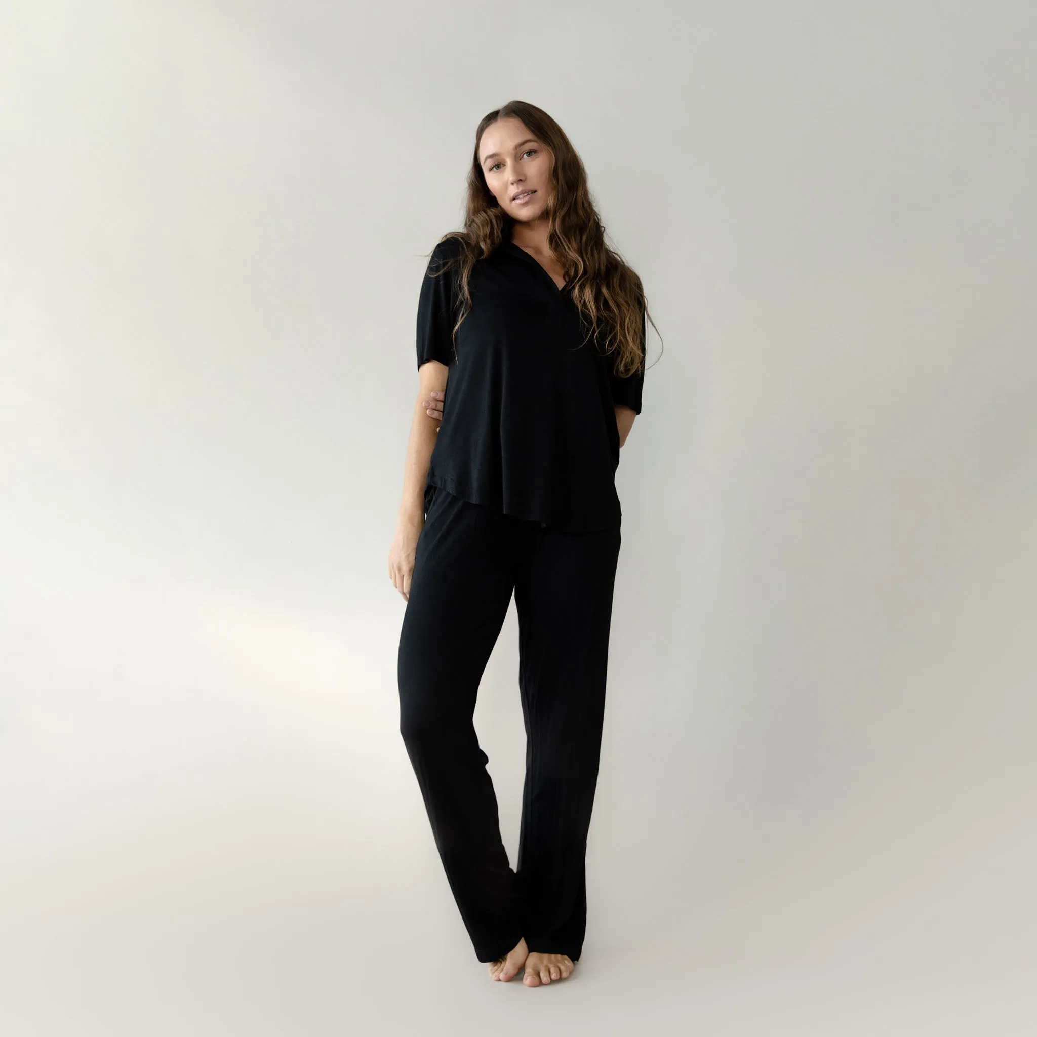 Women's Bamboo Stretch-Knit Short Sleeve Polo