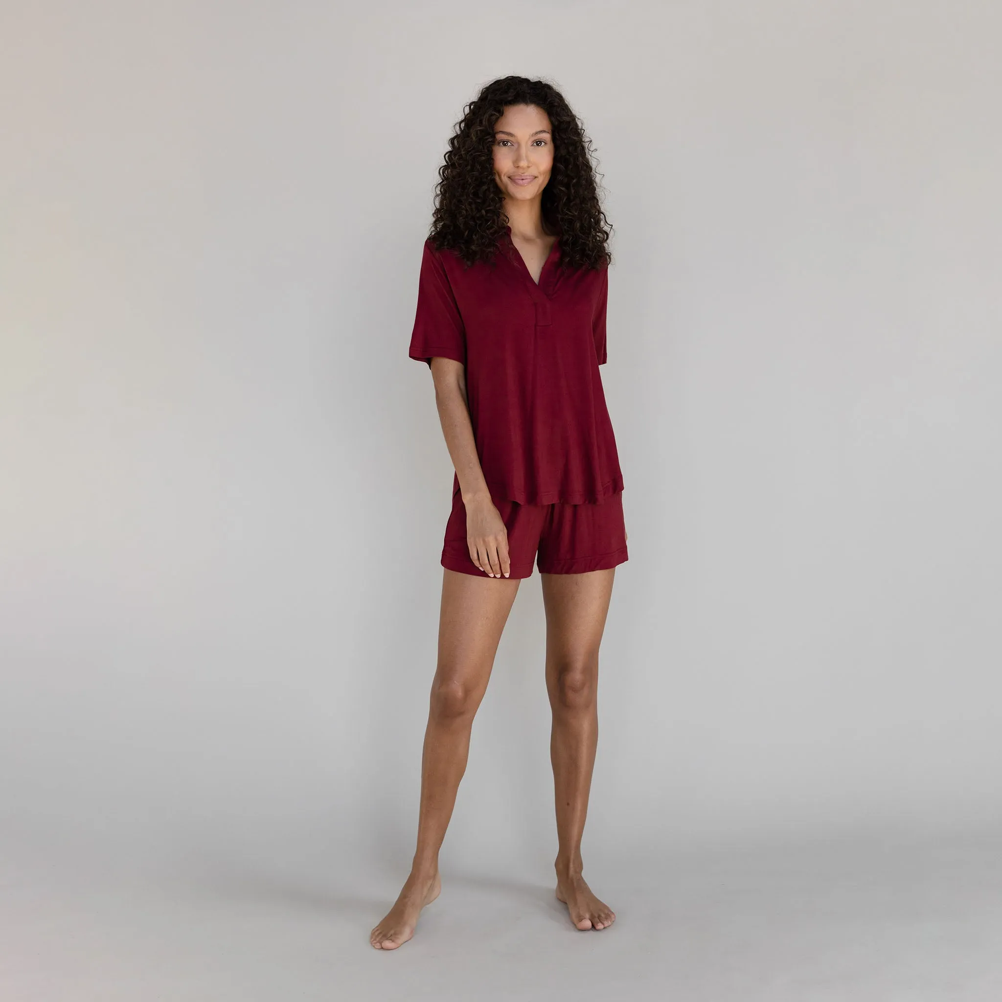 Women's Bamboo Stretch-Knit Short Sleeve Polo