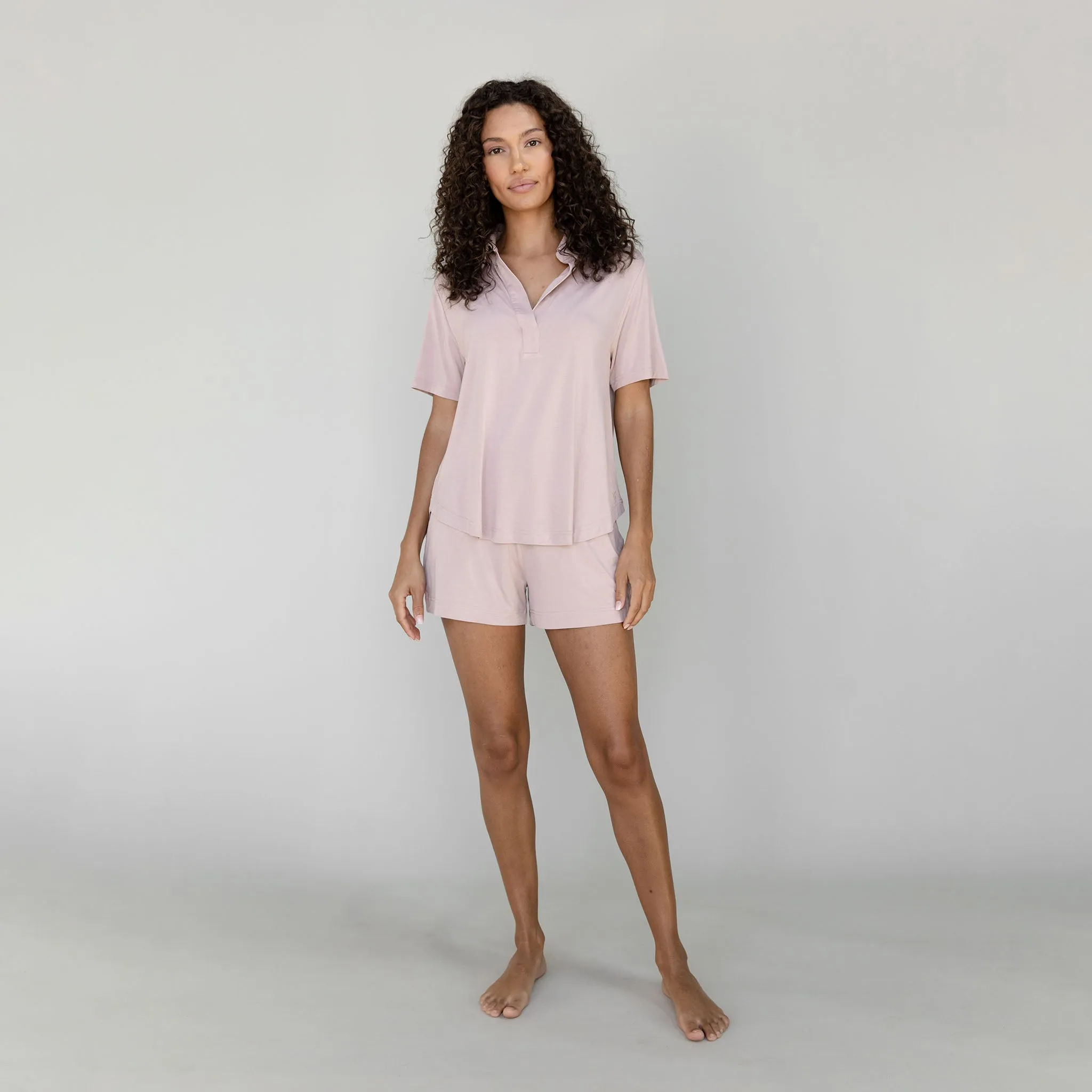 Women's Bamboo Stretch-Knit Short Sleeve Polo