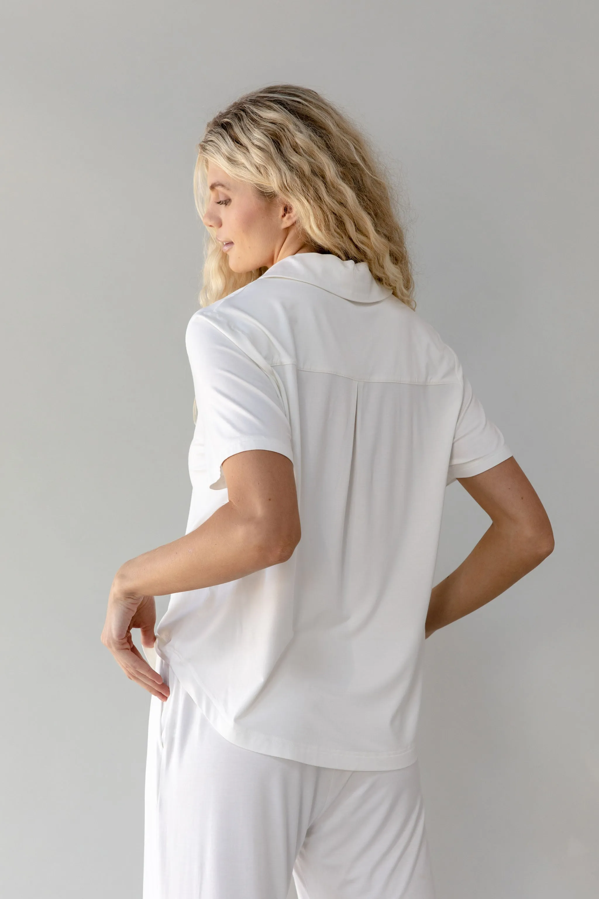 Women's Bamboo Stretch-Knit Short Sleeve Polo