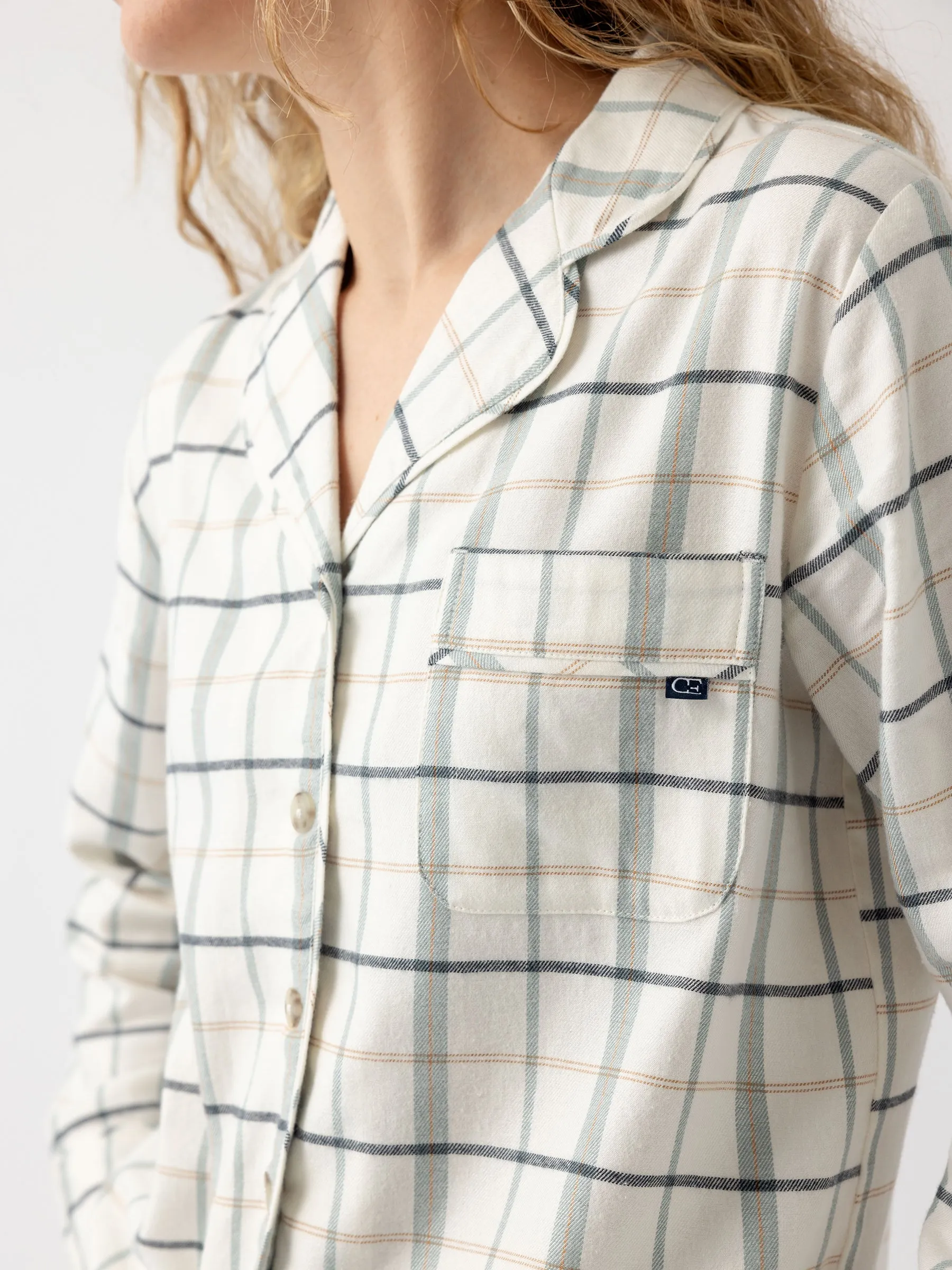 Women's Farmhouse Long Sleeve Pajama Top