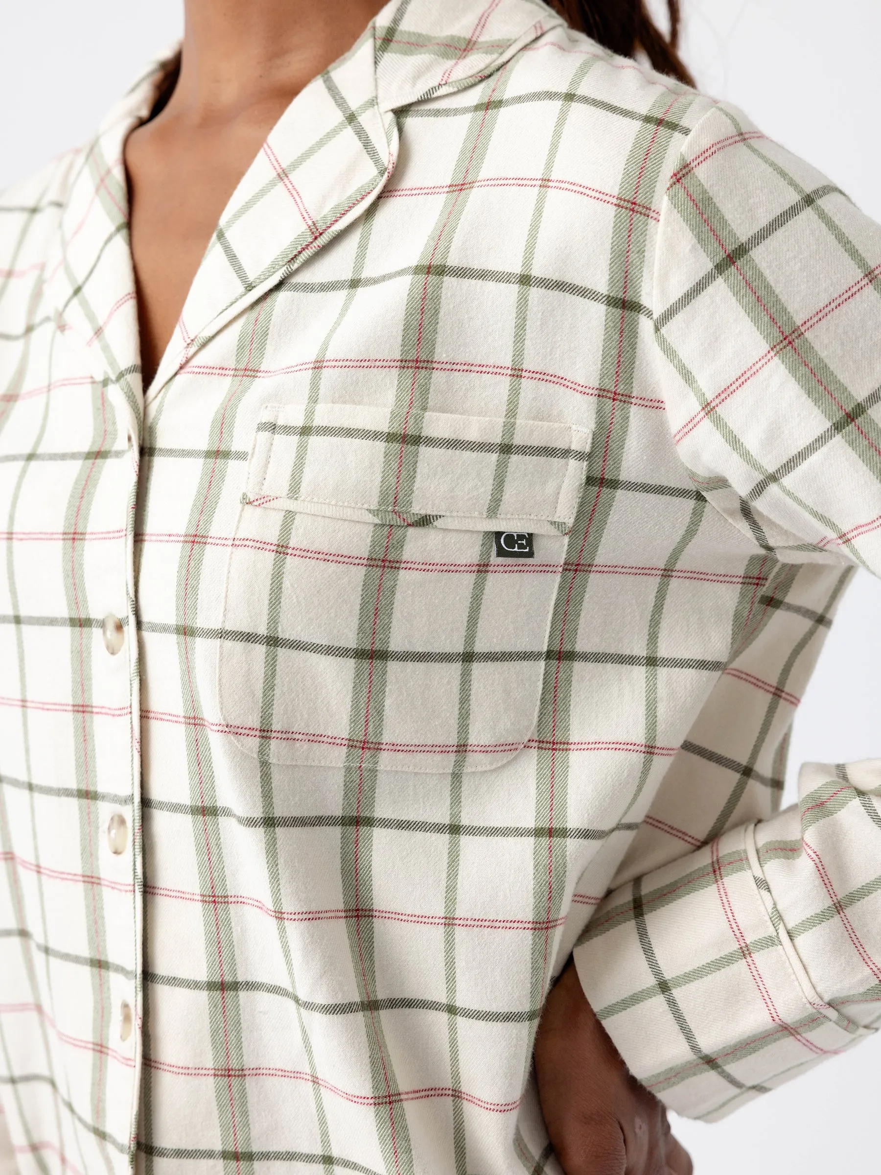 Women's Farmhouse Long Sleeve Pajama Top